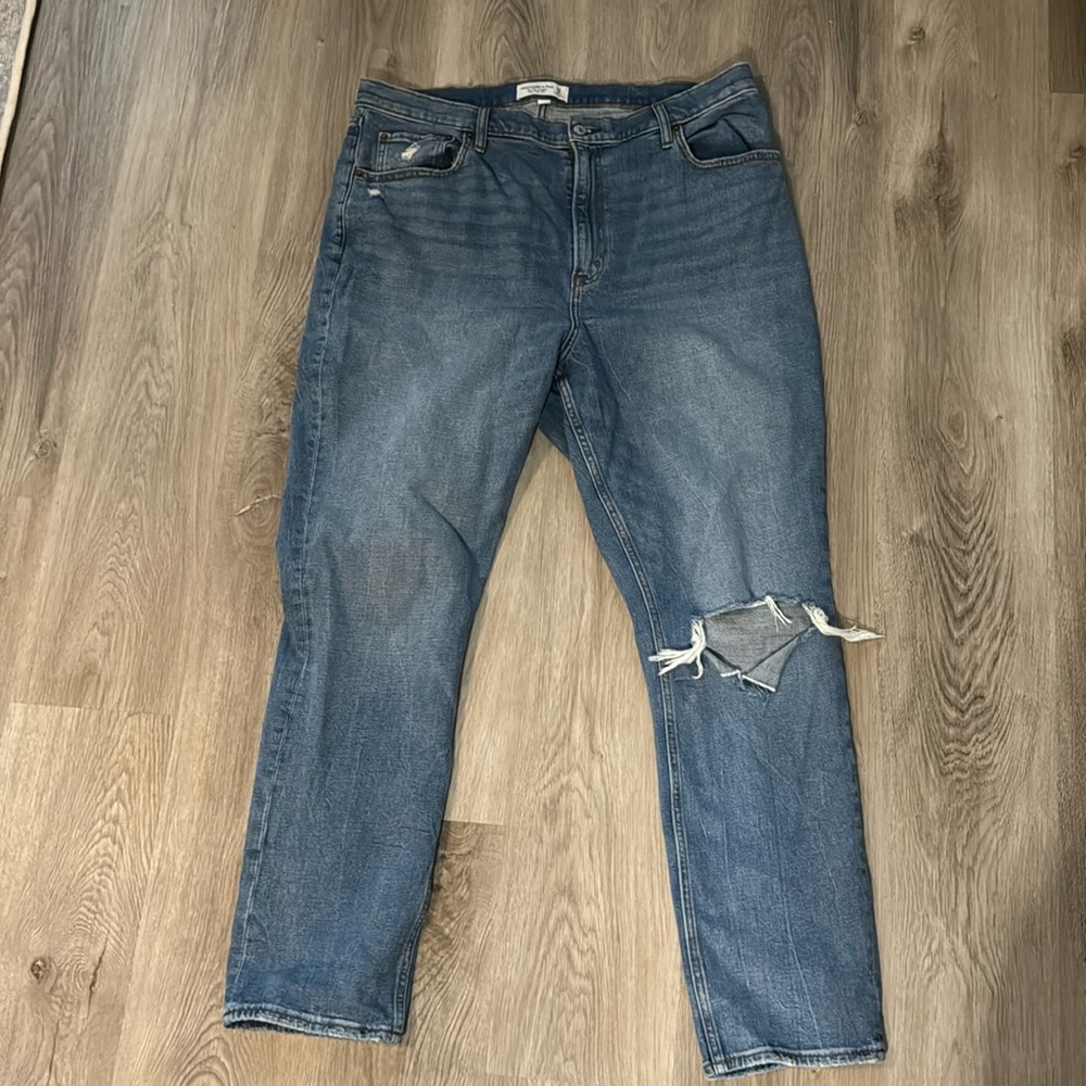 Abercrombie & Fitch The Slim Straight Ultra High Rise Curve Love - size: 34/18